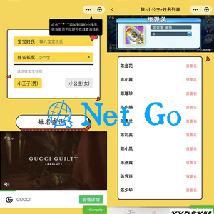 宝宝起名神器小程序源码_支持多种流量主模式